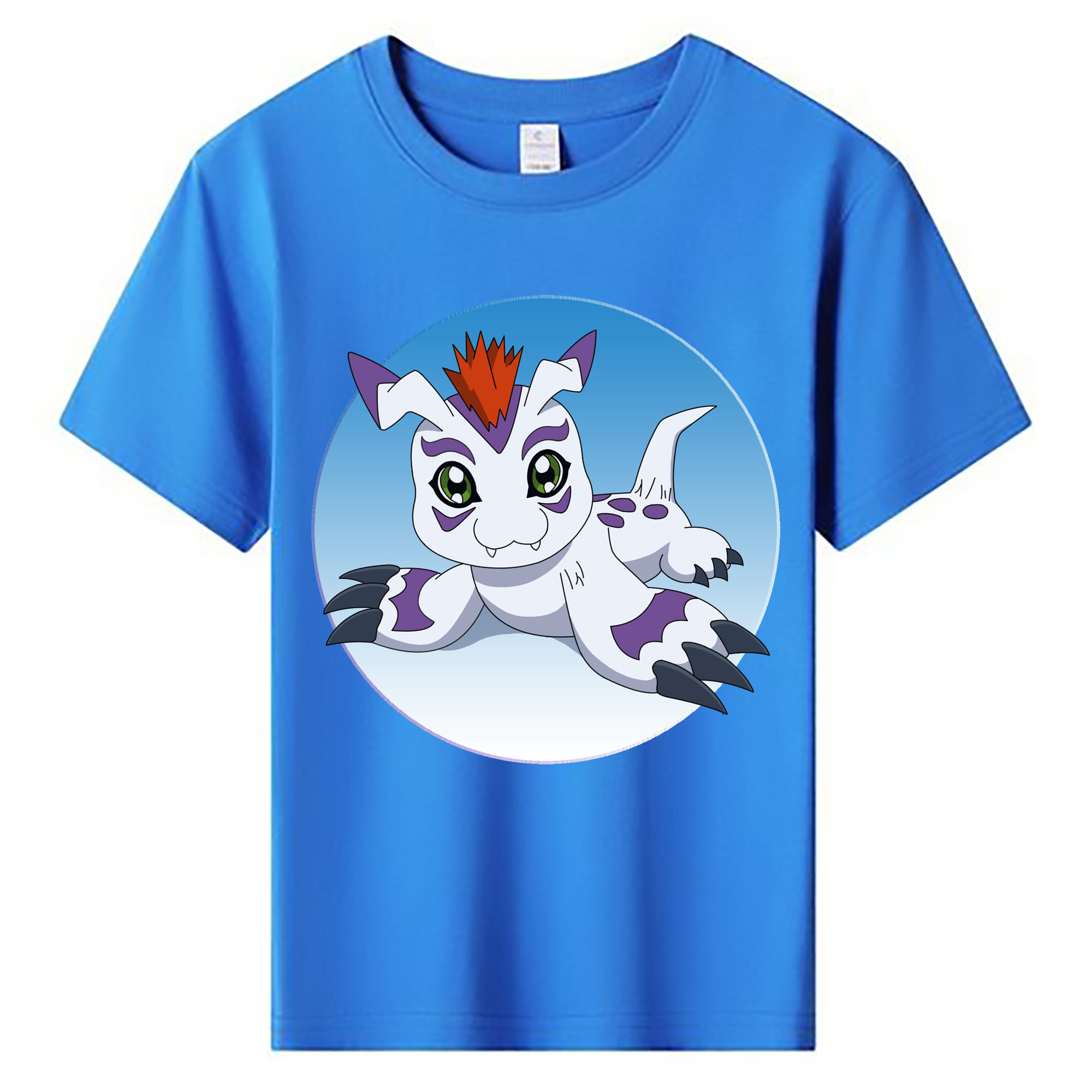 （画像用） Digimon デジタルモンスター/デジモン 綿100％キッズTシャツ（フロントプリント）